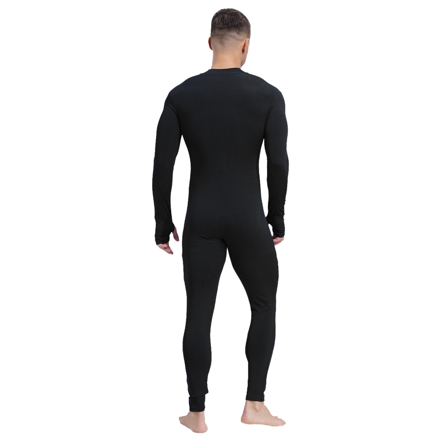 Sywiyi Mono deportivo para hombre, largo de cuerpo entero, de una pieza, corte ajustado, acanalado, entrenamiento, gimnasio, fitness