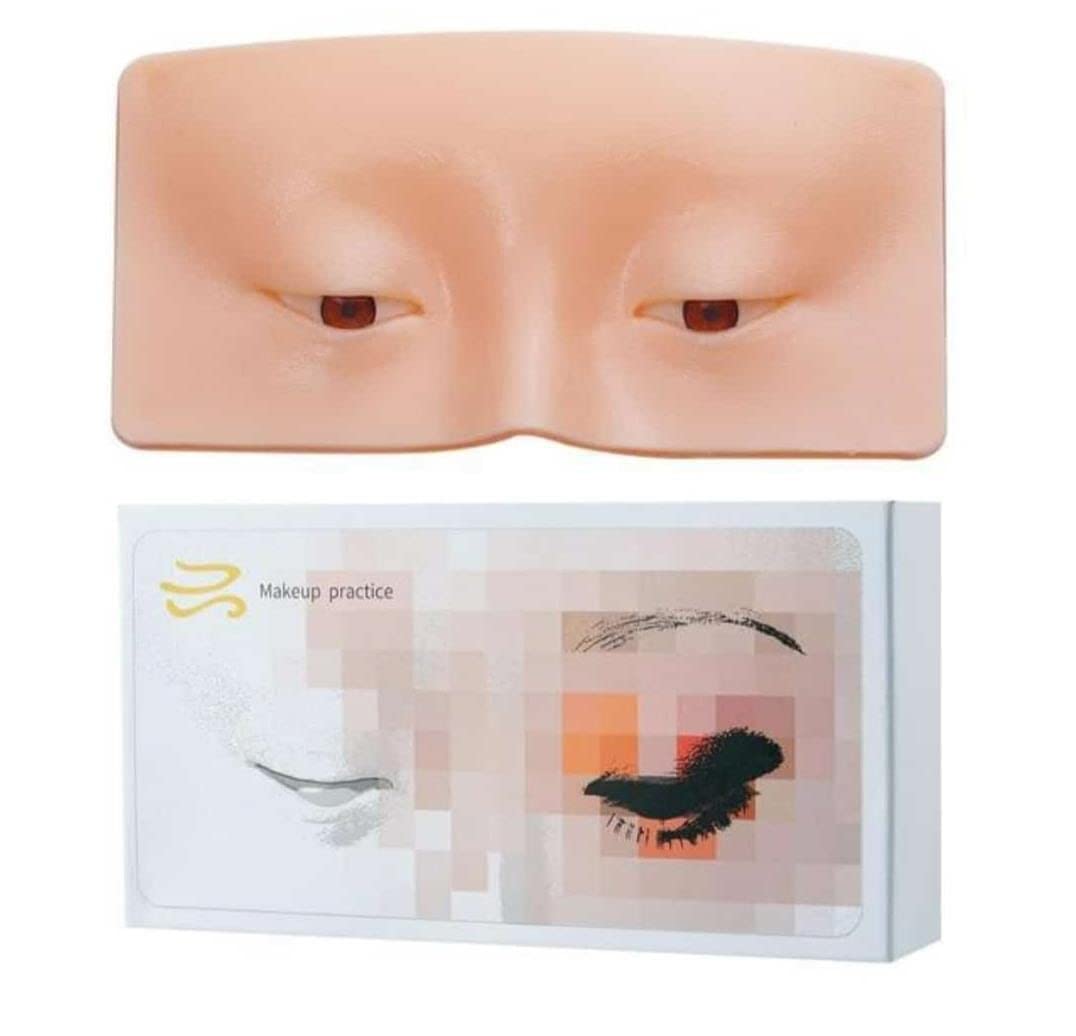 GUJAS Makeup Practice Face Board, face dummy for makeup practice , Practice Skin Board for Makeup Practice Mask Skin Face Eye Makeup Practice for Beginner Makeup Artist The…