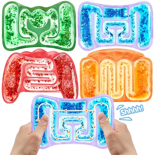 JOYIN 4 Jouets Sensoriels Anti-Stress pour Enfants - Tubes sensoriels malléables, jouets apaisants pour enfants avec autisme ou hyperactivité. Idéaux pour la gestion du stress