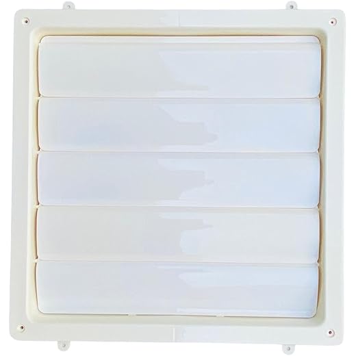12 Inch PVC Exhaust fan louver flapper Plastic fan shutter