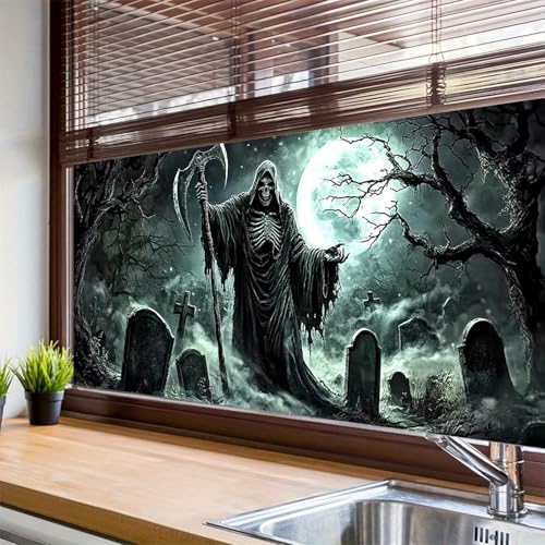 Vinilo Decorativo Halloween Homenaje Reaper 39.3x17.7 in miniatura 5