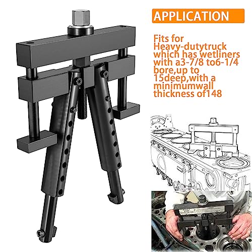 Extractor Liner Puller de acero 45# con rango regulable de 95 a 157 mm 2