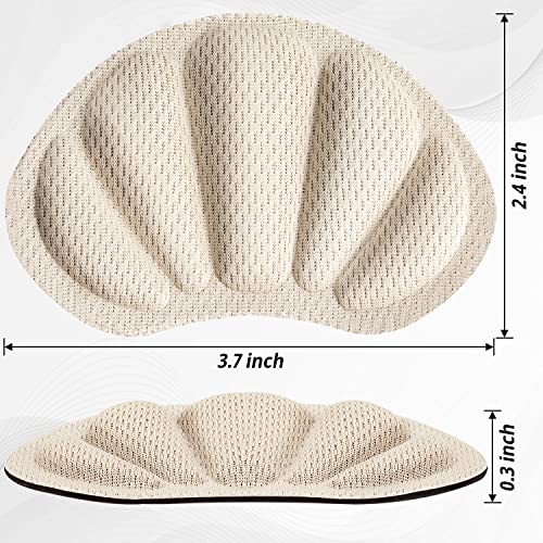 Image of 8Pcs Heel Cushion Inserts for Back of Shoes, Mesh Pads for Shoes Too Big, Self-Adhesive & Reusable Guards Liners for Women Men, White