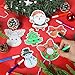30 Sets Christmas Reindeer Arts Crafts Coloring Magnets Kits for Fridge Kids Color Your Own Tree Wreath Santa Bell DIY Magnetic Xmas Crafts for Holiday Party Decorations Classroom Home Activities Game
