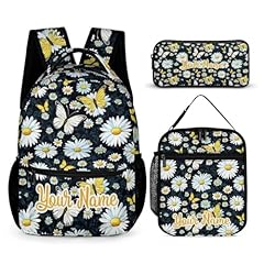Daisy Backpack 2 With Lunch Bag Pencil Bag Custom
