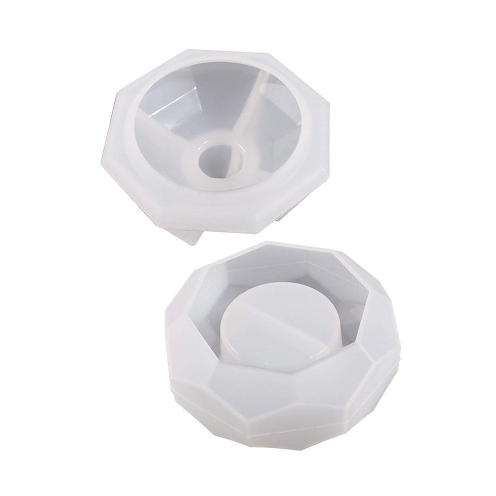 oringnat Hexagonal Section Candle Holder Resin Tray Silicone for Resin Epoxy Casting Mold for Candlestick Jewelry