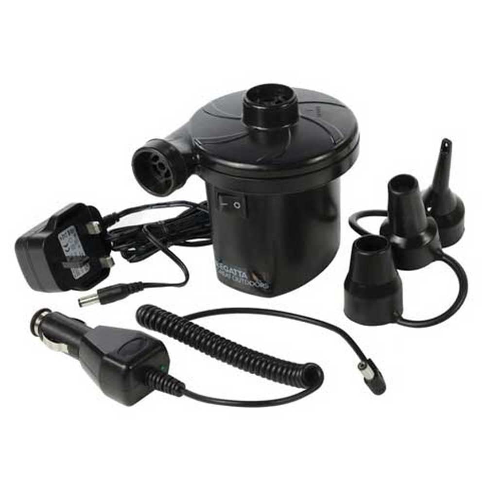 Regatta Compact 240V AC/DC 12V Electric Pump in Black