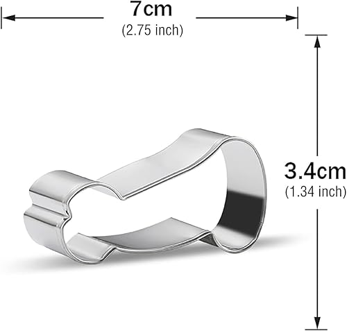 Miniatura 4 de Juego de cortadores de galletas de cuatro formas diferentes, de acero inoxidable, redondos, de acero inoxidable, en tamaños graduados, moldes de