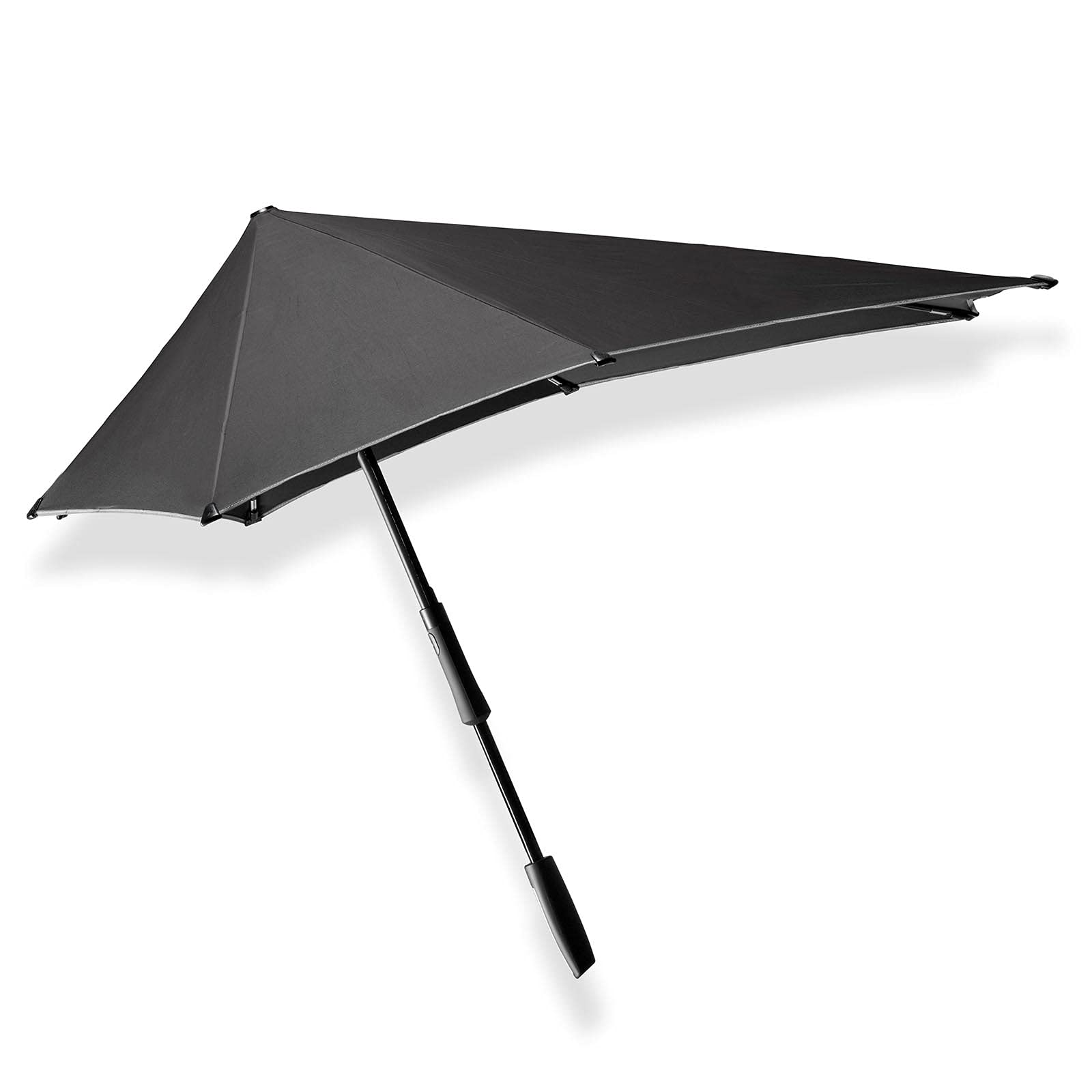 Grand parapluie coupe-vent senz° noir réfléchissant pliant de 94x94cm