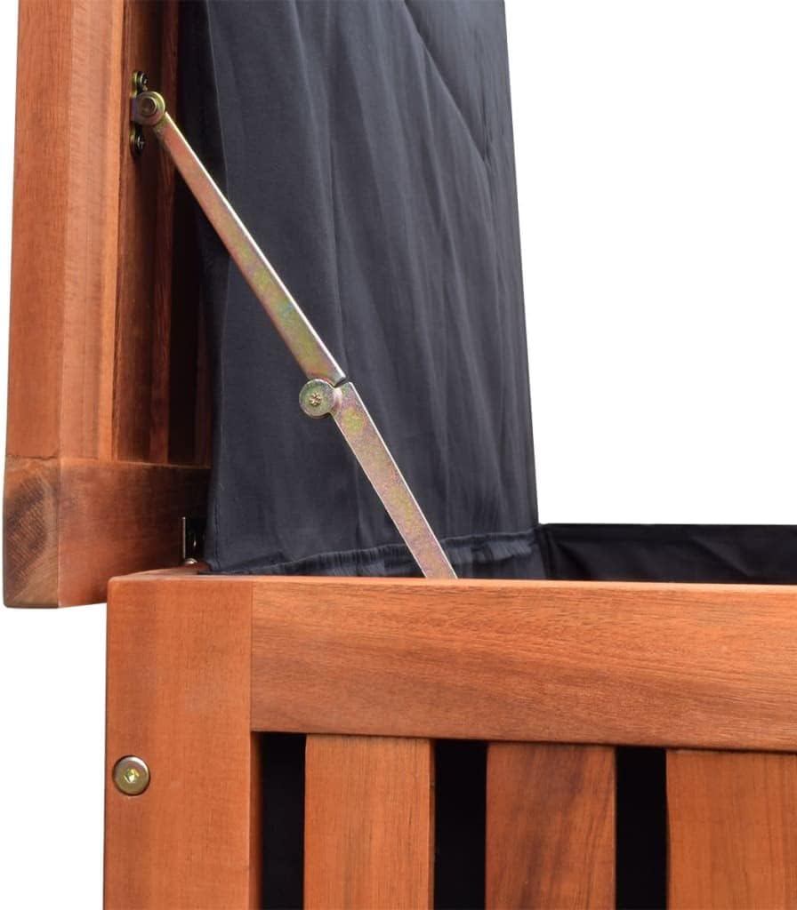 vidaXL Cushion Box Natural Wood Oil-finished Wood Cushion Box