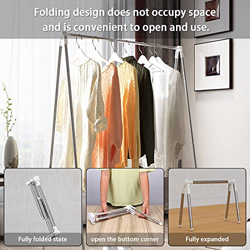 Linnnzi Portable Garment Rack, Stainless Steel Foldable Clothes Rack For Travel, Camping, Hotel Room, Laundry, Dance, Indoor, Outdoor #TOP1