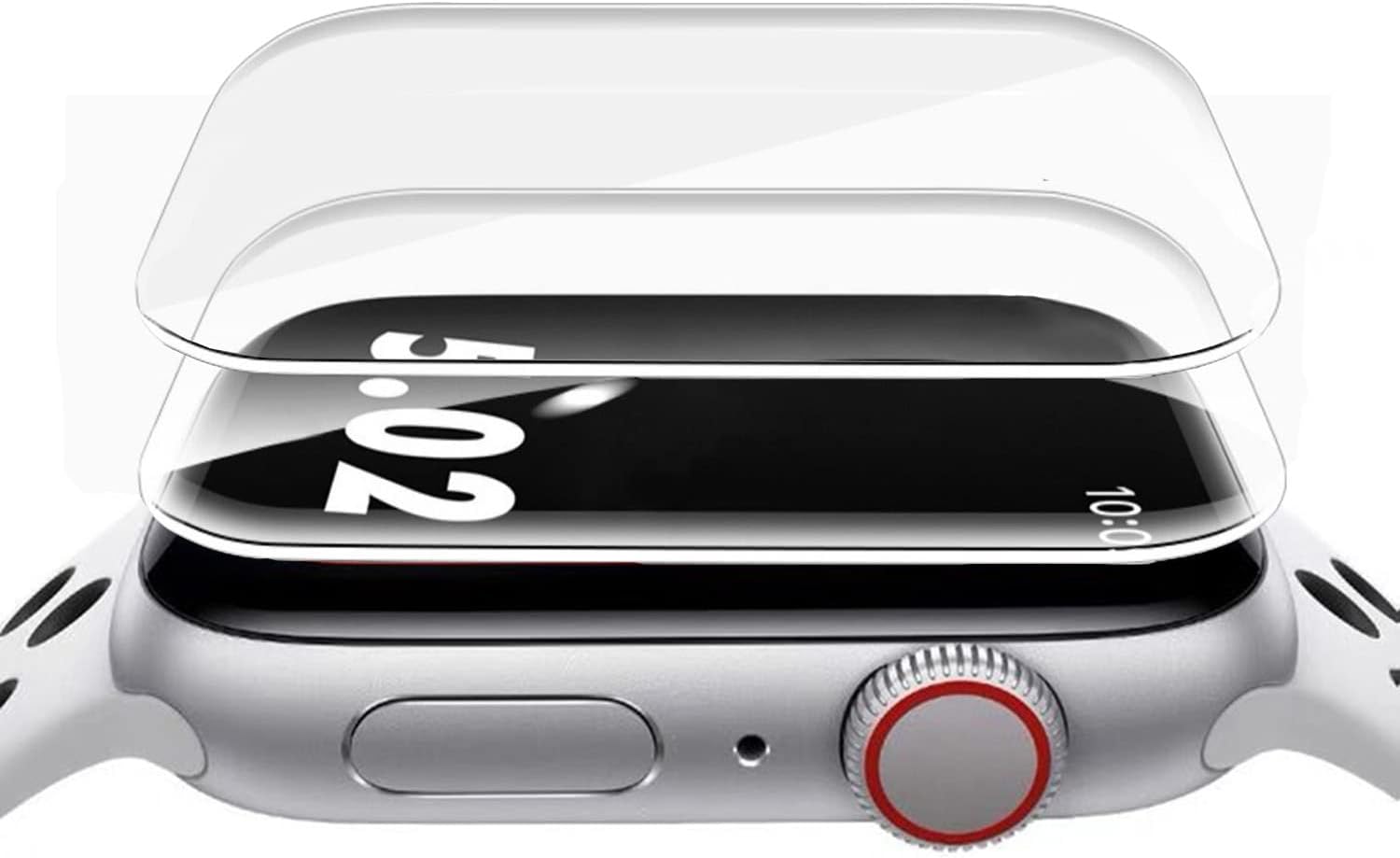 ZPIAR 2 Pack for Apple Watch Series 9/8/7 45mm Tempered Glass Screen Protector,Full