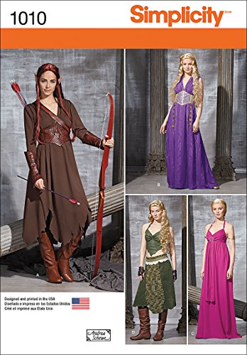 Simplicity Women's Elf Halloween, Ren Faire and Cosplay Costume Sewing Pattern, Sizes 6-14