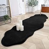 Rainlin Ultra Soft Fluffy Faux Fur Sheepskin Area Rug Modern 2x6 Living Room Fur Runner Rugs Shaggy