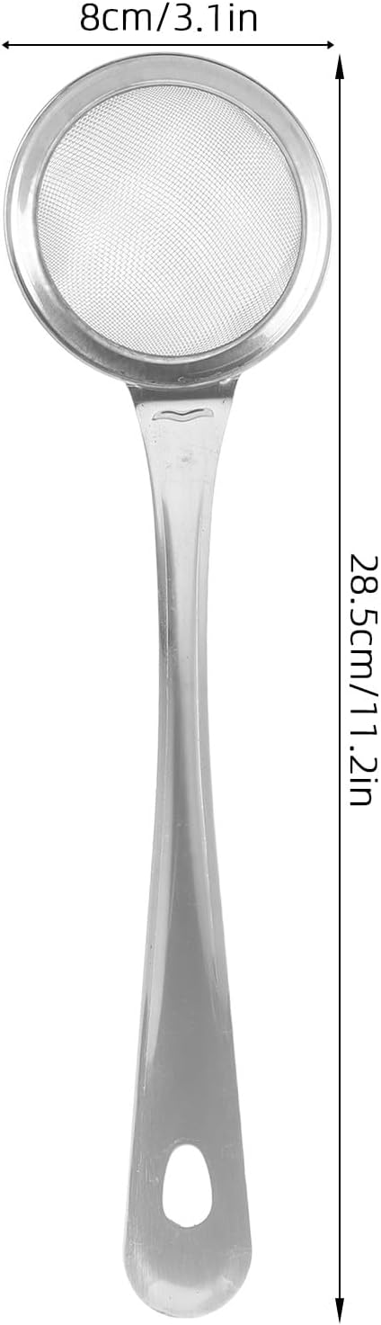 Stainless Steel Beer Foam Skimmer Spoon Set 2pcs Curved Edge
