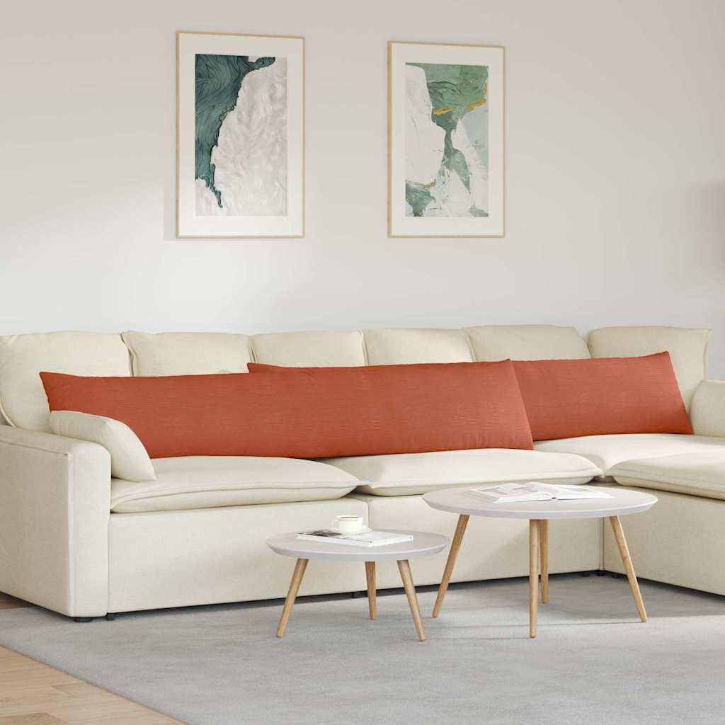 Cojines para sofá de salón en pana bicolor para renovar el estilo de tu hogar