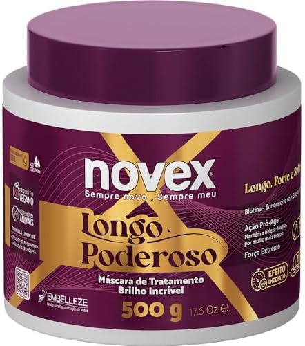 Novex Embelleze Máscara De Hidratação Longo Poderoso Brilho Incrí...