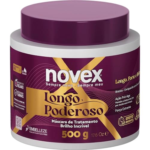 Novex Embelleze Máscara De Hidratação Longo Poderoso Brilho Incrí...