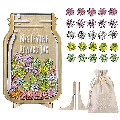 Amazon.com: Reward Jar for Kids, 16-100 Tokens Custom Magnetic Reward ...