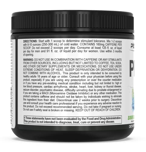 Pescience Prolific Pre Workout Powder, Sour Green Apple, 40 Scoop, Energy Supplement With Nitric Oxide #TOP4