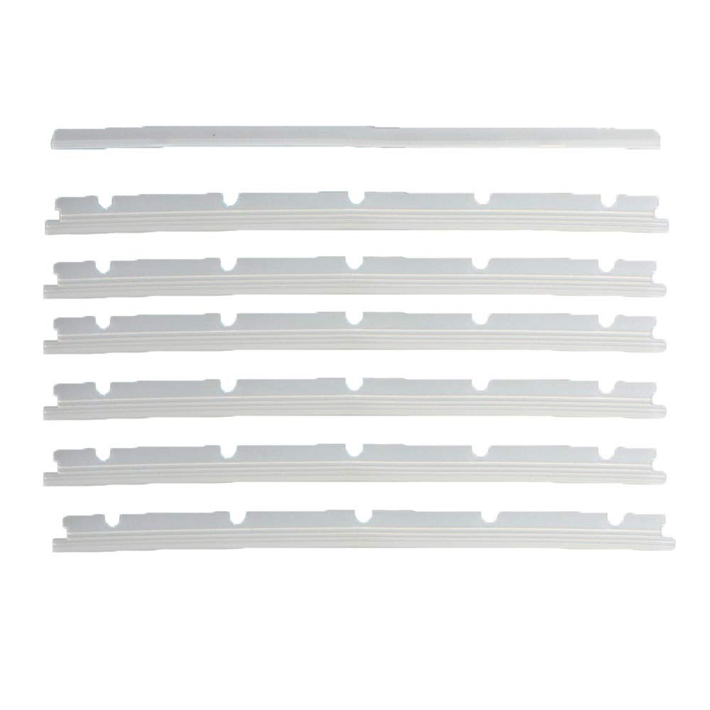 Vacuum Cleaner Accessories Replacement 6pcs Roller Brush Strips + 1pcs Protective Strips Cleaner Compatible with Neato XV Series XV-11 XV-12 XV-14 XV-15 XV-2 (7pcs per Pack,Transparent)