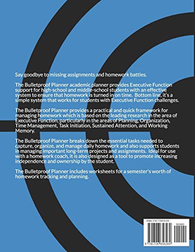 The Bulletproof Planner: Executive Function and ADHD Academic Planner image 4