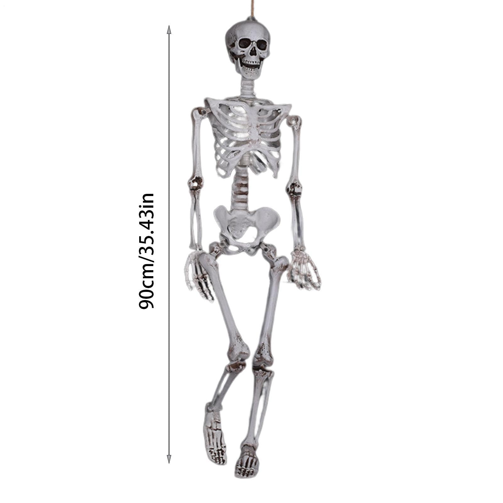 Figura Esqueleto Halloween Decoración Espeluznante de Tamaño Completo con