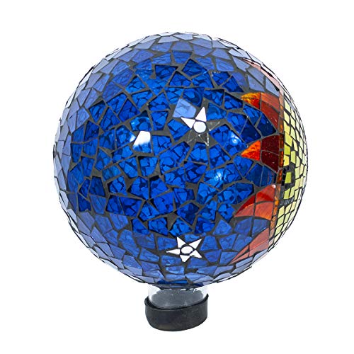 Echo Valley 8199 10-Inch Mosaic Glass Gazing Globe, Sun-Moon - Thumbnail 5