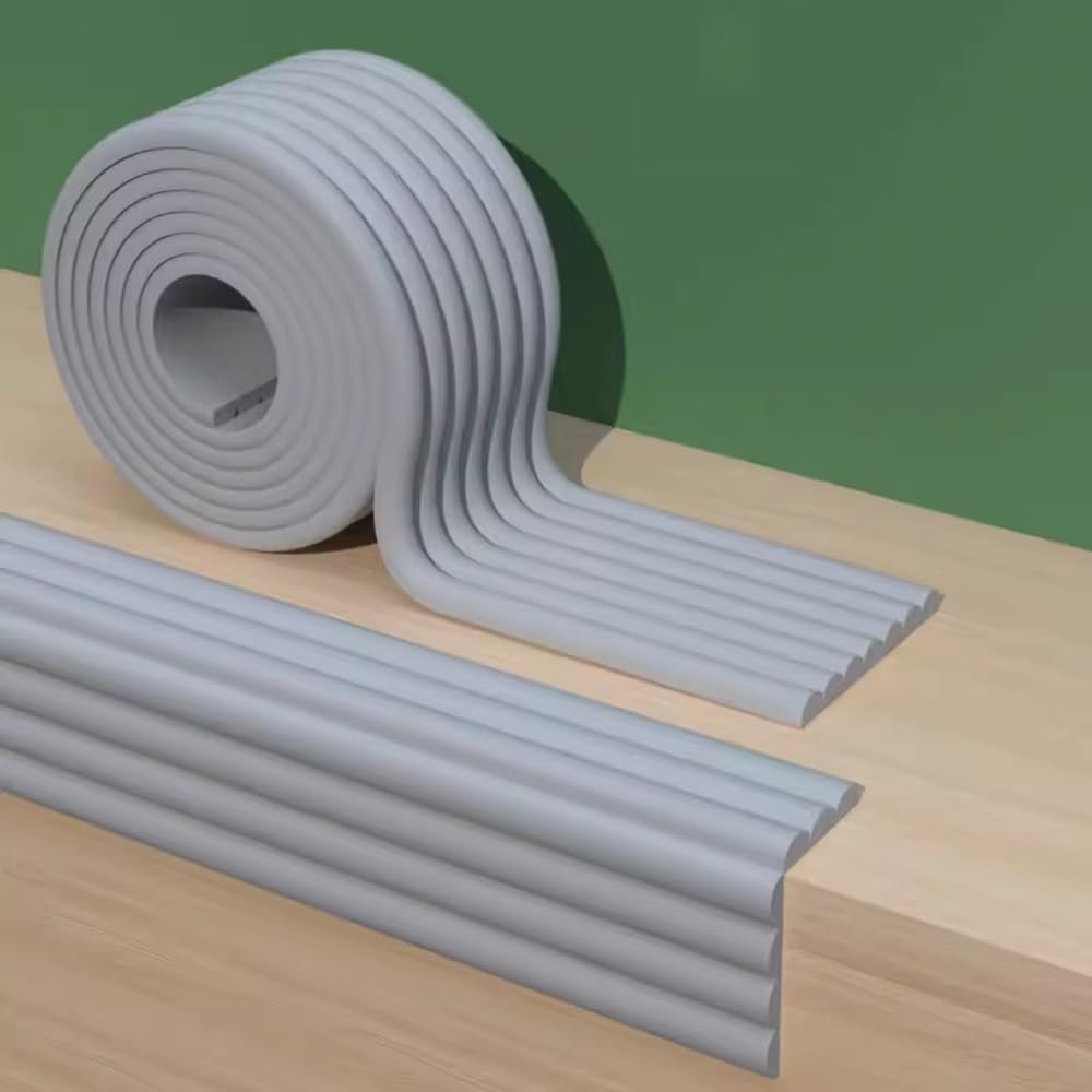 Protectores de bordes acolchados a prueba de bebés, protectores de bordes con cintas adhesivas para columna de garaje, protectores de bordes de mesa para protectores de esquinas de bebé, protectores