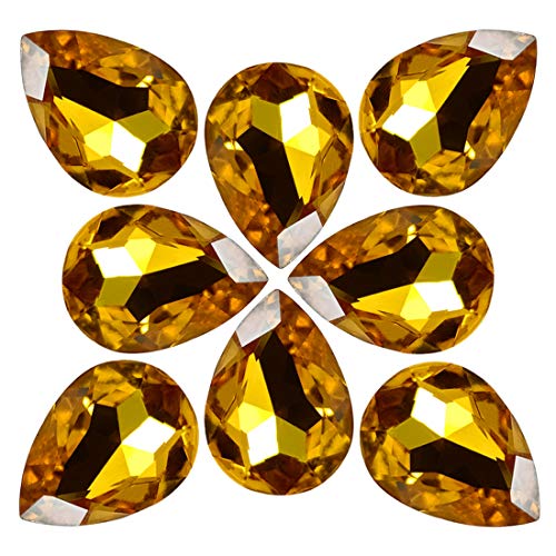 Image of DIY Crafts Pack of 50Pcs 10x5, Gold Color, 10Pcs /lot 25mmx18mm Tear Drop DIY Accessory Findings Jewellery Clasps Fittings DIY Jewellery Making (Pack of 50Pcs 10x5, Gold Color)