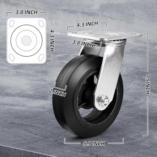 Dumpster Replacement Casters - 6