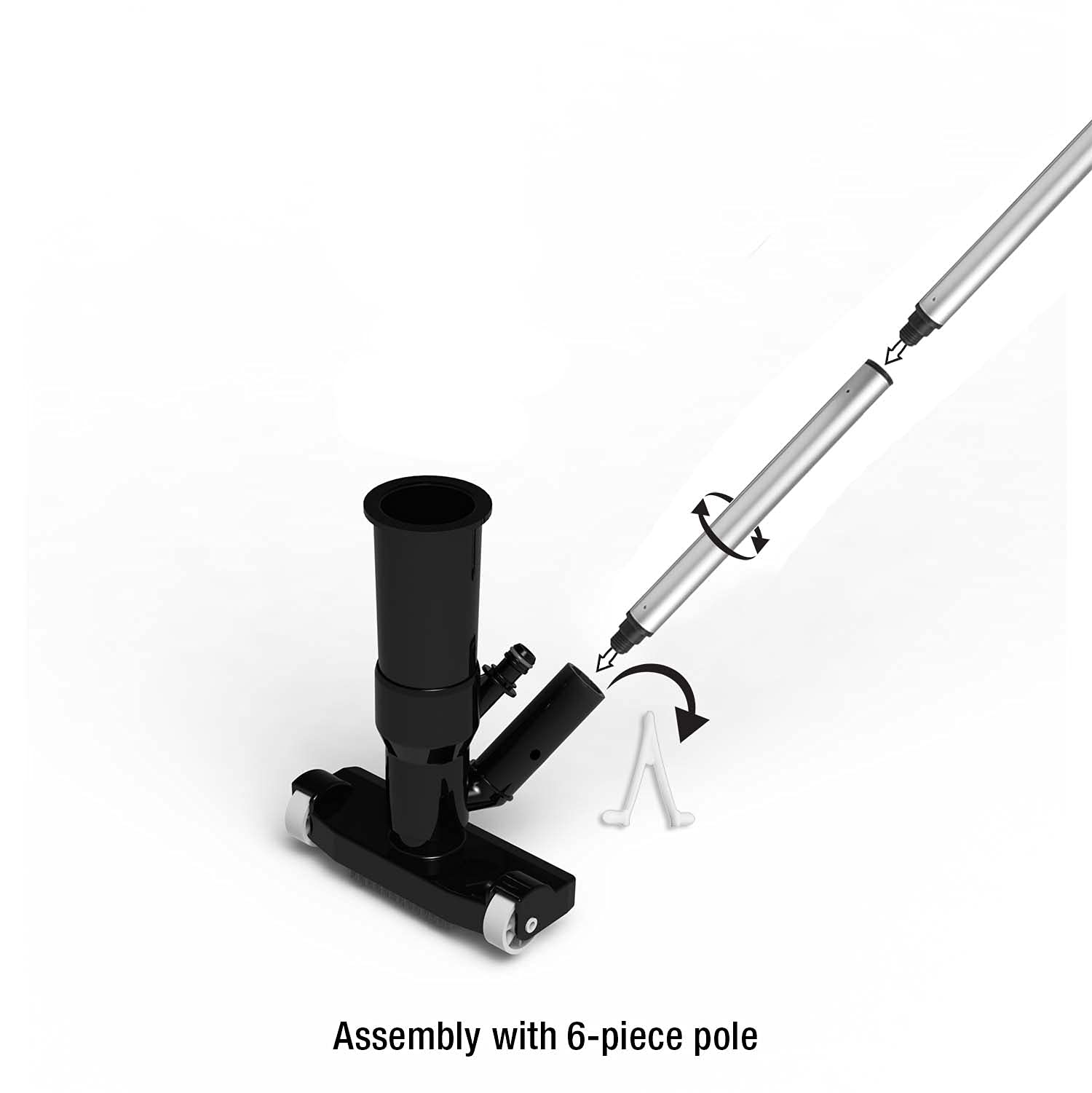 Poolmaster 28009 Black Magic Jet Vacuum z segmentowym drążkiem