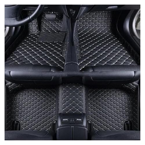 Alfombrillas VW Passat B5 en acabado 3D de lujo y cuero impermeable blanco