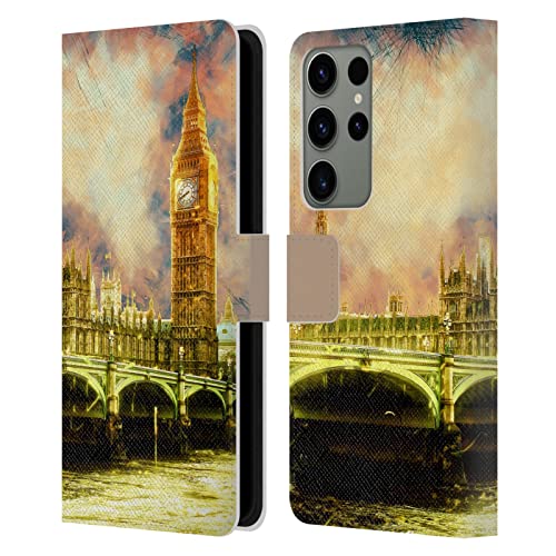 Carcasa cuero tipo libro Samsung Galaxy S23 Ultra 5G con diseño Simone Gatterwe