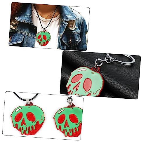 Collier pourri d'Halloween avec broche pomme pourri à relief - 6