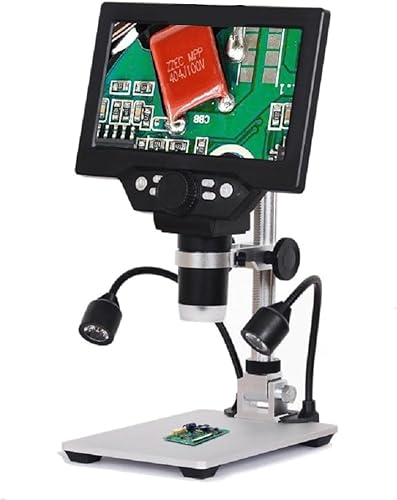 Miniatura 2 de Kit de microscopio digital LCD G1200 7 "12MP 1-1200X Microscopio electrónico digital Microscopio Microscopio Adaptadores de lente (color  modelo