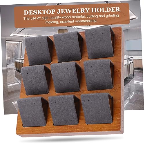 Support de vente au détail COLLBATH pour boucles d'oreilles en bois - 8