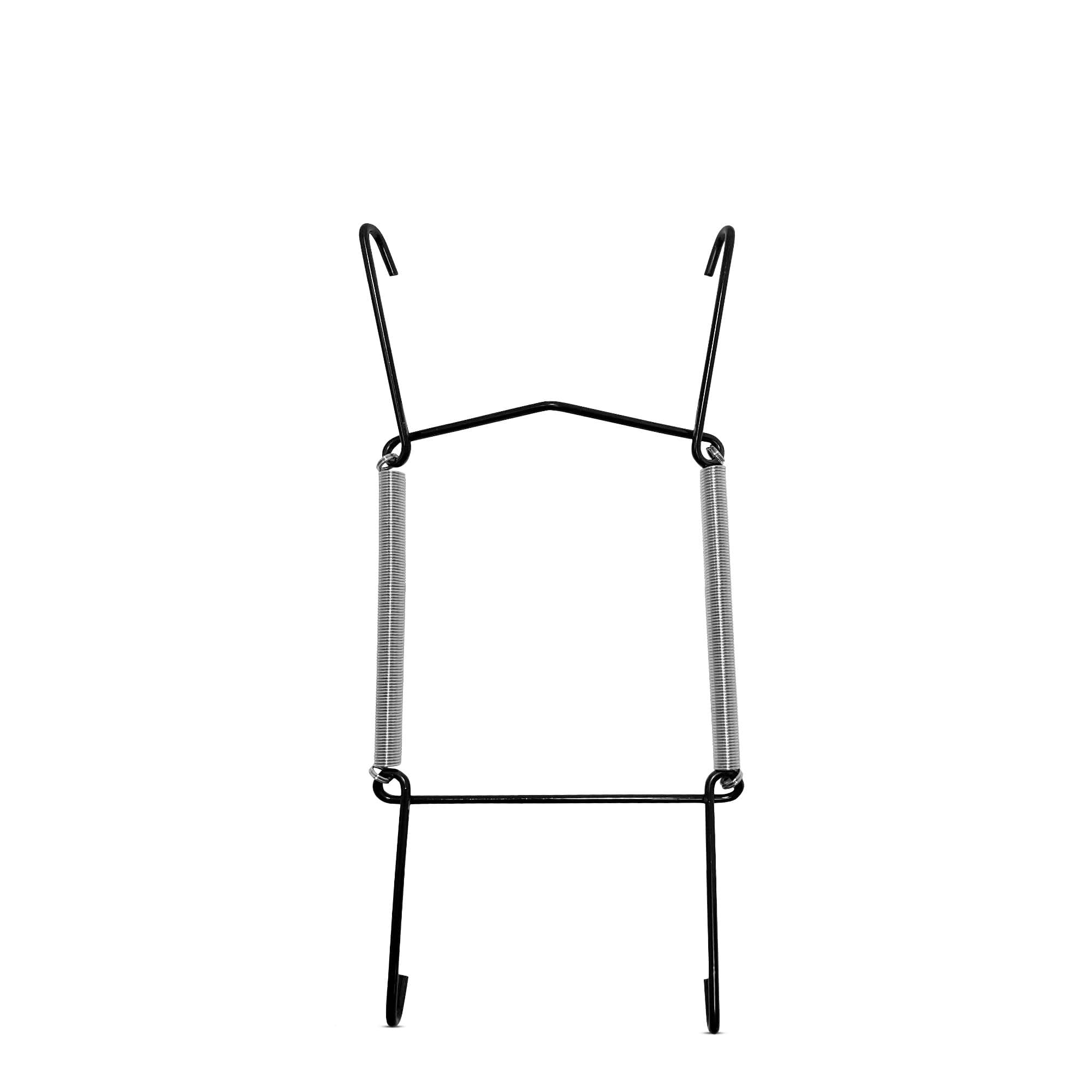 Winsome Black, White Invisible Plate Hangers For Wall | Decorative Dish Display Holders Hanging Wires Spring Hook Holder Fit To Hang On Wall (Black Plate Hanger, 13 - 19 Cm (5 - 7.5 Inch))