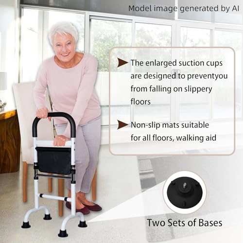 Adjustable Stand Assist Aid for Elderly, Couch Stand Assist with Night Light and Two Sets of Bases, Mobility Aids for Elderly Adults and Others Who Need Extra Help, Can Withstand 300 Pounds - Image 6