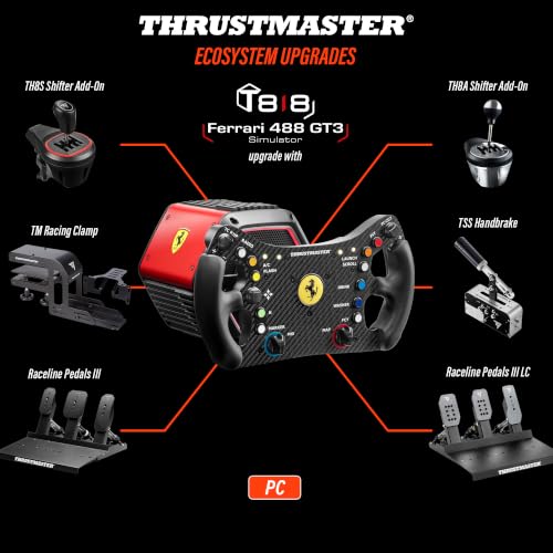 T818 Ferrari 488 GT3 Edition - Volante Direct Drive per PC - Controller - Immagine 11