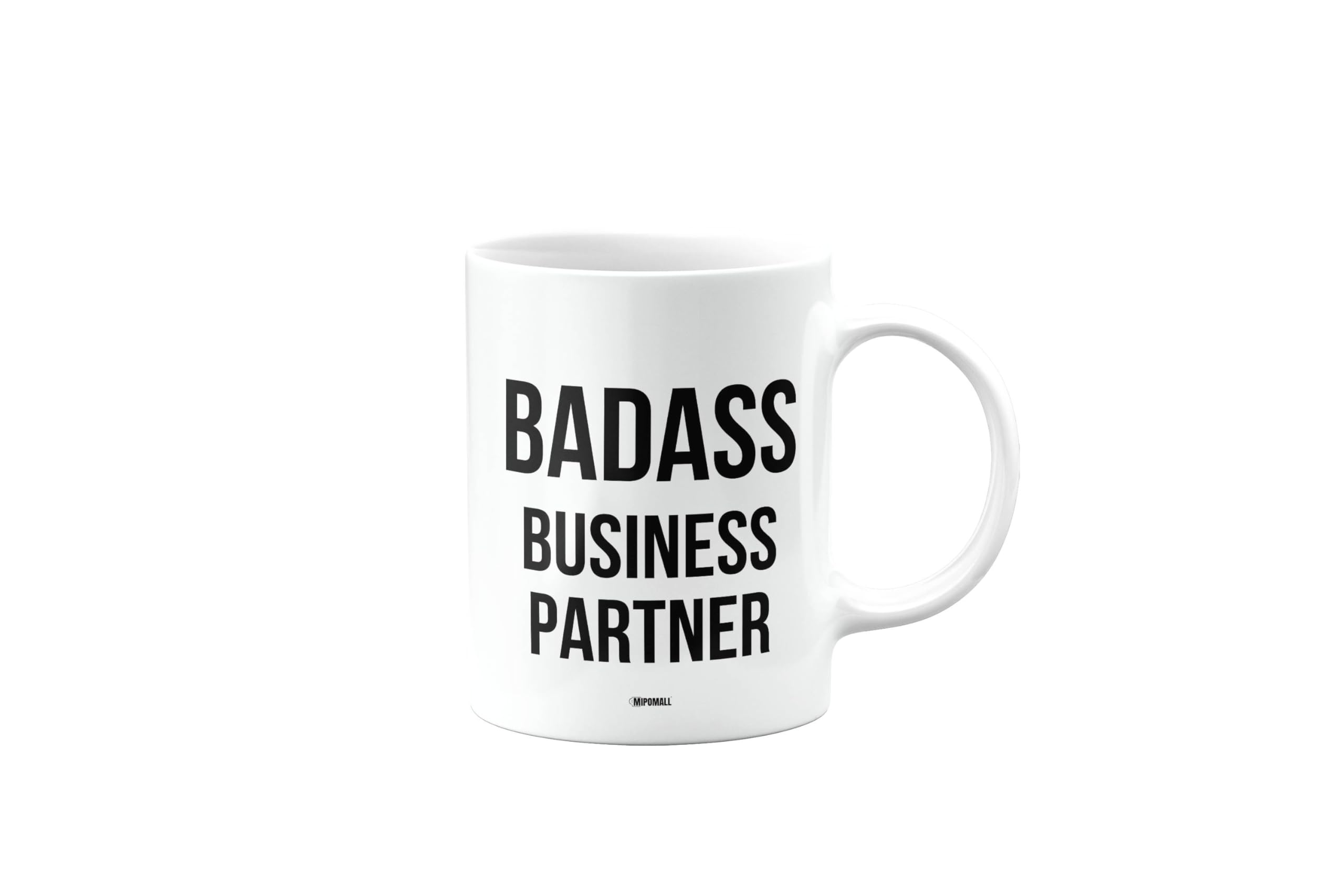 MIPOMALL Badass Business Partner Mug, Funny Gifts, Joke, Silly, Gag Present, Birthday Cup, Secret Santa, Present for Christmas, mm-CA_223_36