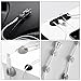 AUSTOR 24 Pieces Cable Clips Adhesive Silicone Cable Holders Desk Cable Management Clips Wire Holder for Cable, Cord and Wire, Black and Grey