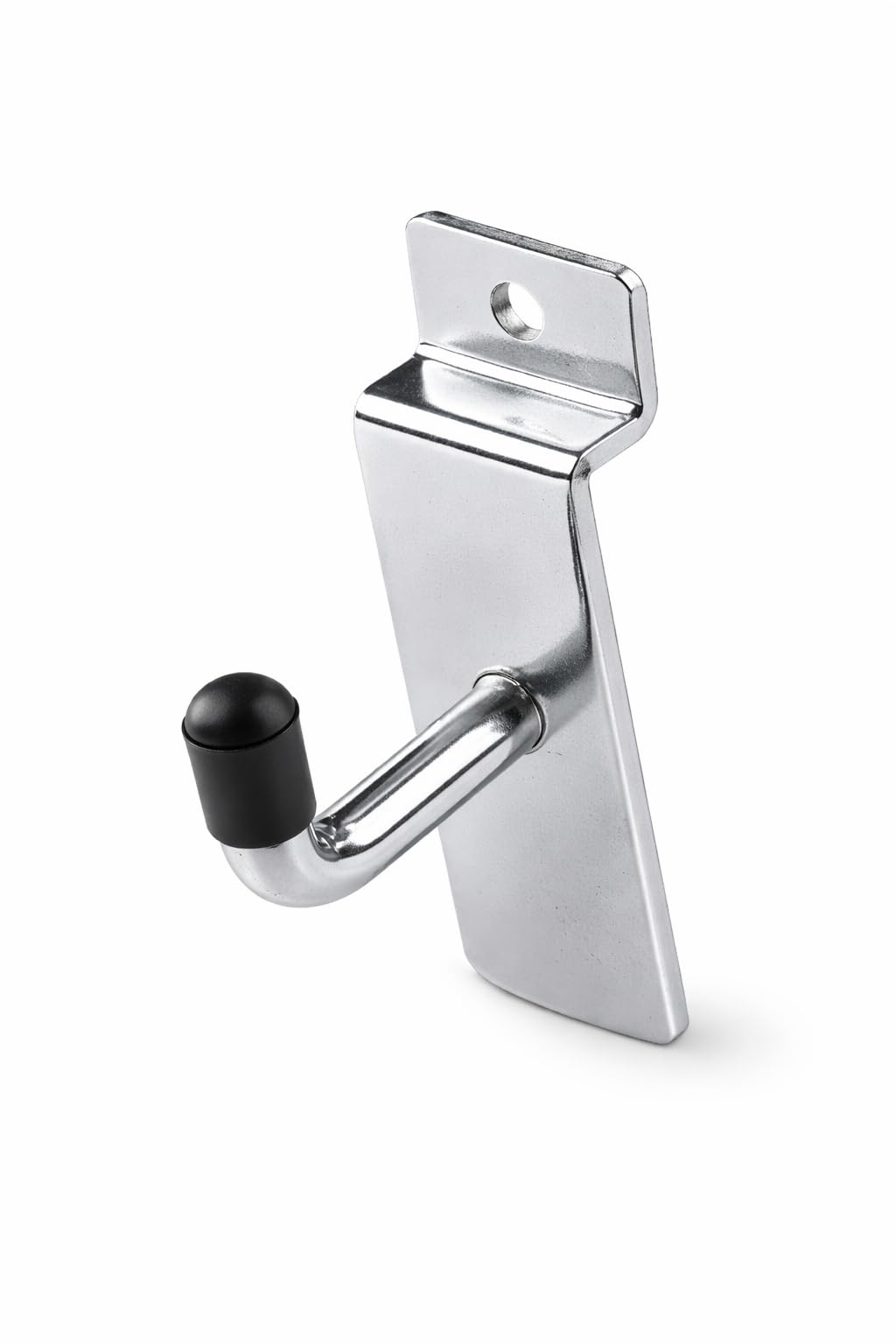 Completeshopfittings Chrome 100X Slatwall Hooks 1 Inch – Single Prong Slatboard Display Hooks – Heavy Duty Retail Shop Wall Mount Accessories