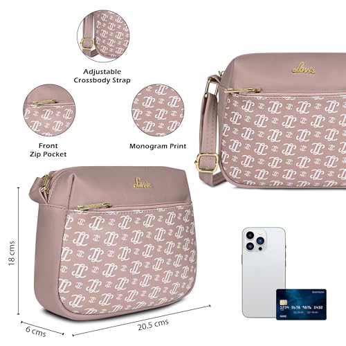 Image of Lavie Women's Mono LL Farah Crossbody Sling Bag | Ladies Purse Handbag | Gift for Women