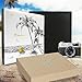 Holoary Photo Album 4x6 160 Photos Two Pictures Per Page, Memo Writing Area for Each Pocket, 160 Pockets 4”x6”, Printed Book Cover Travel Design Natural Beach Vacation Honeymoon Memories