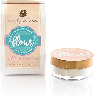 Beauty Bakerie Flour Translucent Setting Powder for Oily Skin - Long-Lasting Matte Blurring Loose Powder, 0.5oz Oat
