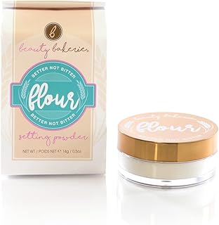 Beauty Bakerie Flour Setting Powder, Finishing Powder for Setting Foundation Makeup in Place, Oat (Translucent), .5 Ounce