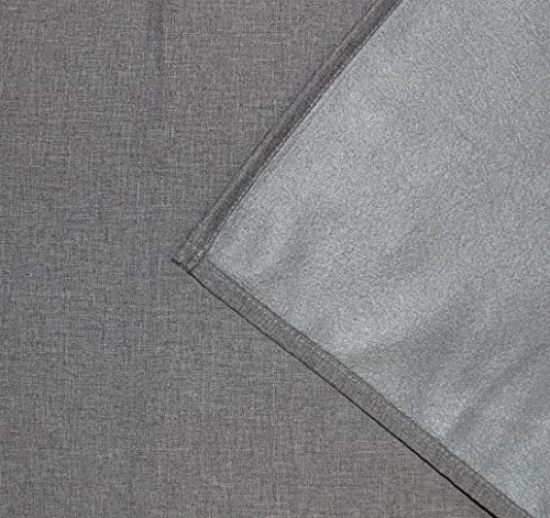Home Basics Eskimo 085960-0903 Thermal Curtain 300 x 135 cm, Grey, W 53.1" x L 118.1" (1 Panels) - Image 3