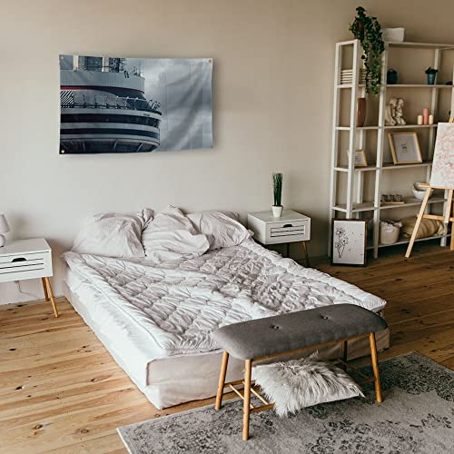 Singer Drake Poster Flag Music Album Cover Poster Tapestry 3X5 Ft With Four Grommets For College Dorm Indoor And Outdoor Teens Room Wall Hanging Tapestry (Grey-1) #TOP3