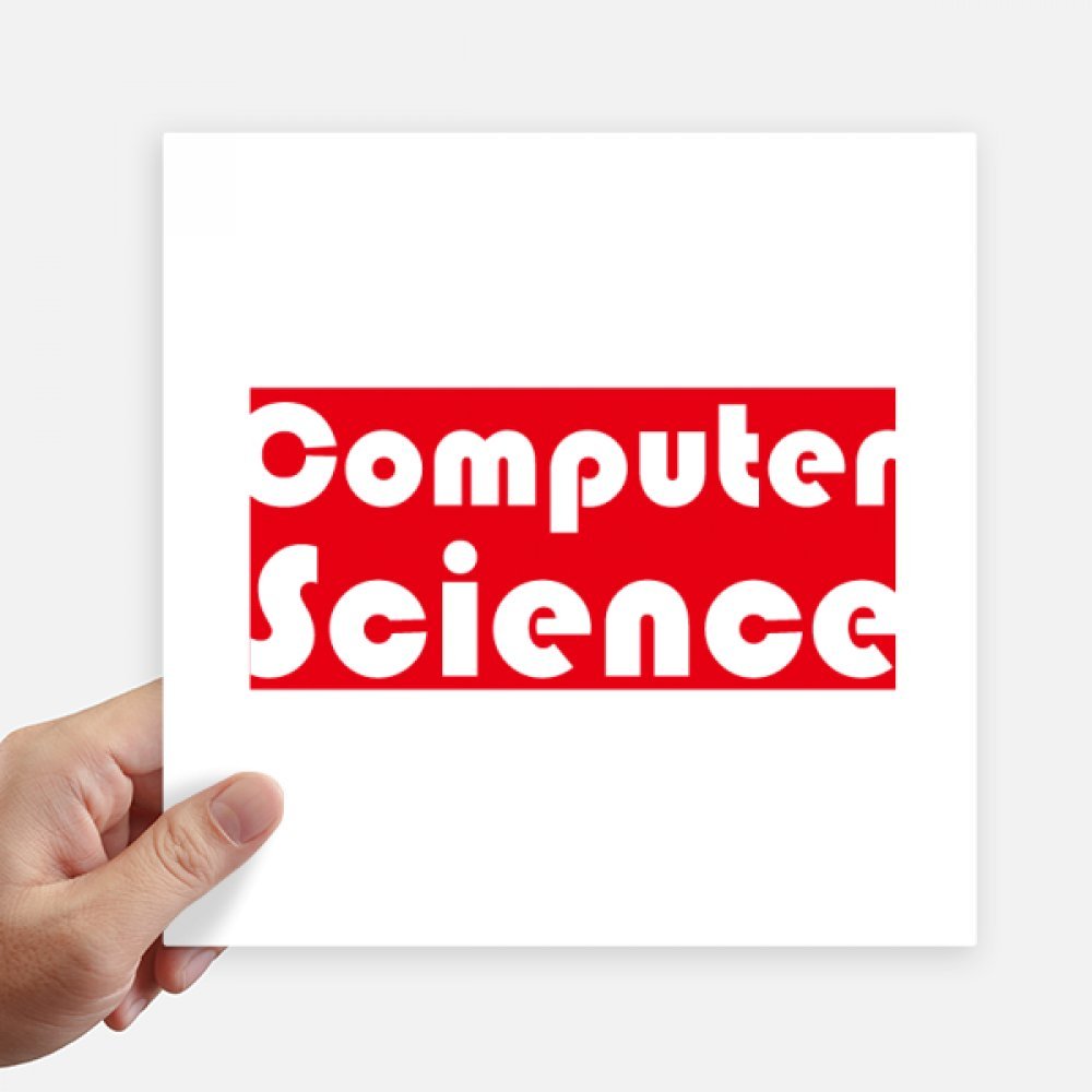 Autocollants Computer Science Rouge de 20CM pour Décorer votre Moto et vos Murs de Bureau